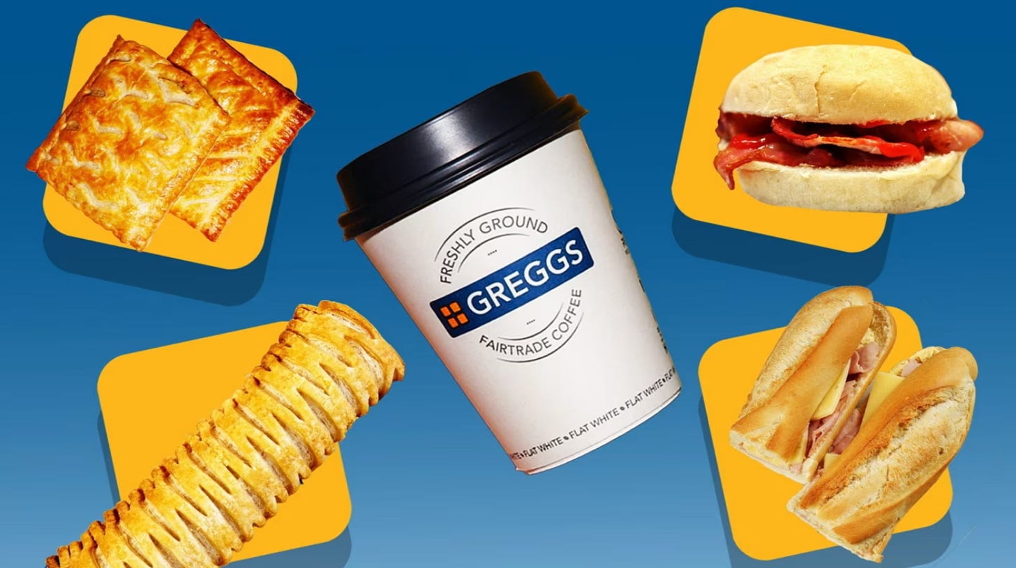 Greggs Menu Prices UK 2024