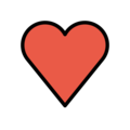 Red Heart on OpenMoji 14.0