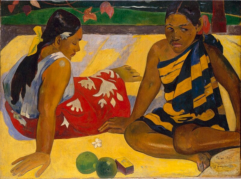 Archivo:Parau api, by Paul Gauguin.jpg