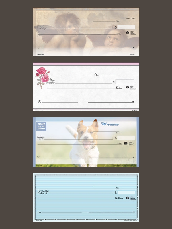 Four different check designs