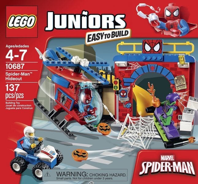 LEGO Juniors Spider-Man Hideout 10687 Toy, Marvel Legends 2017 hot holiday toys