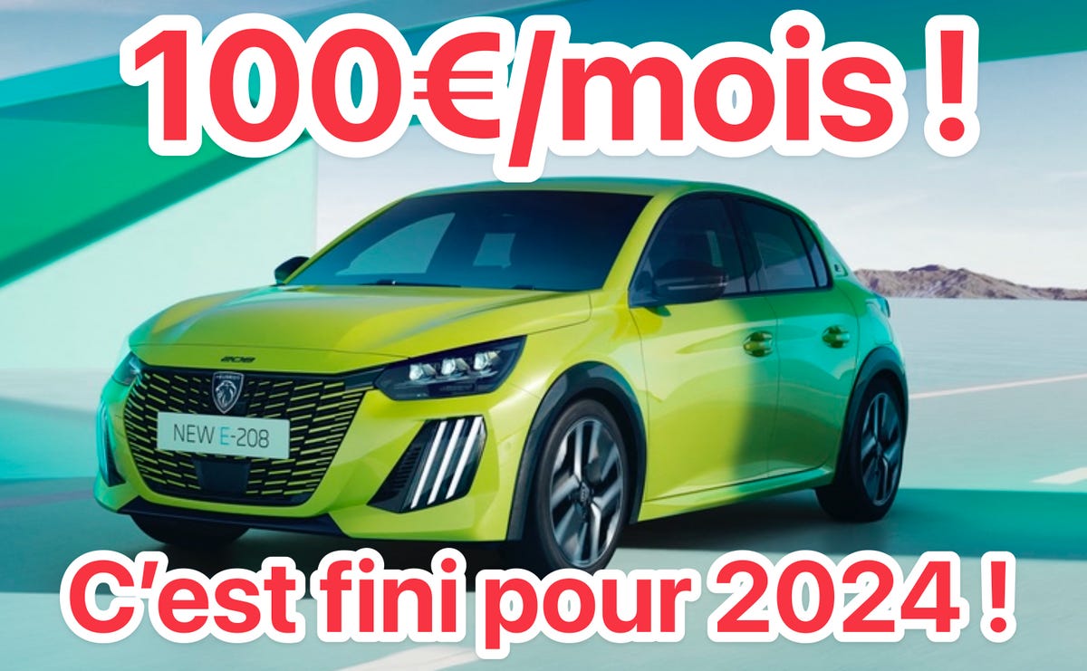 La voiture électrique à 100€/mois, c'est fini pour 2024