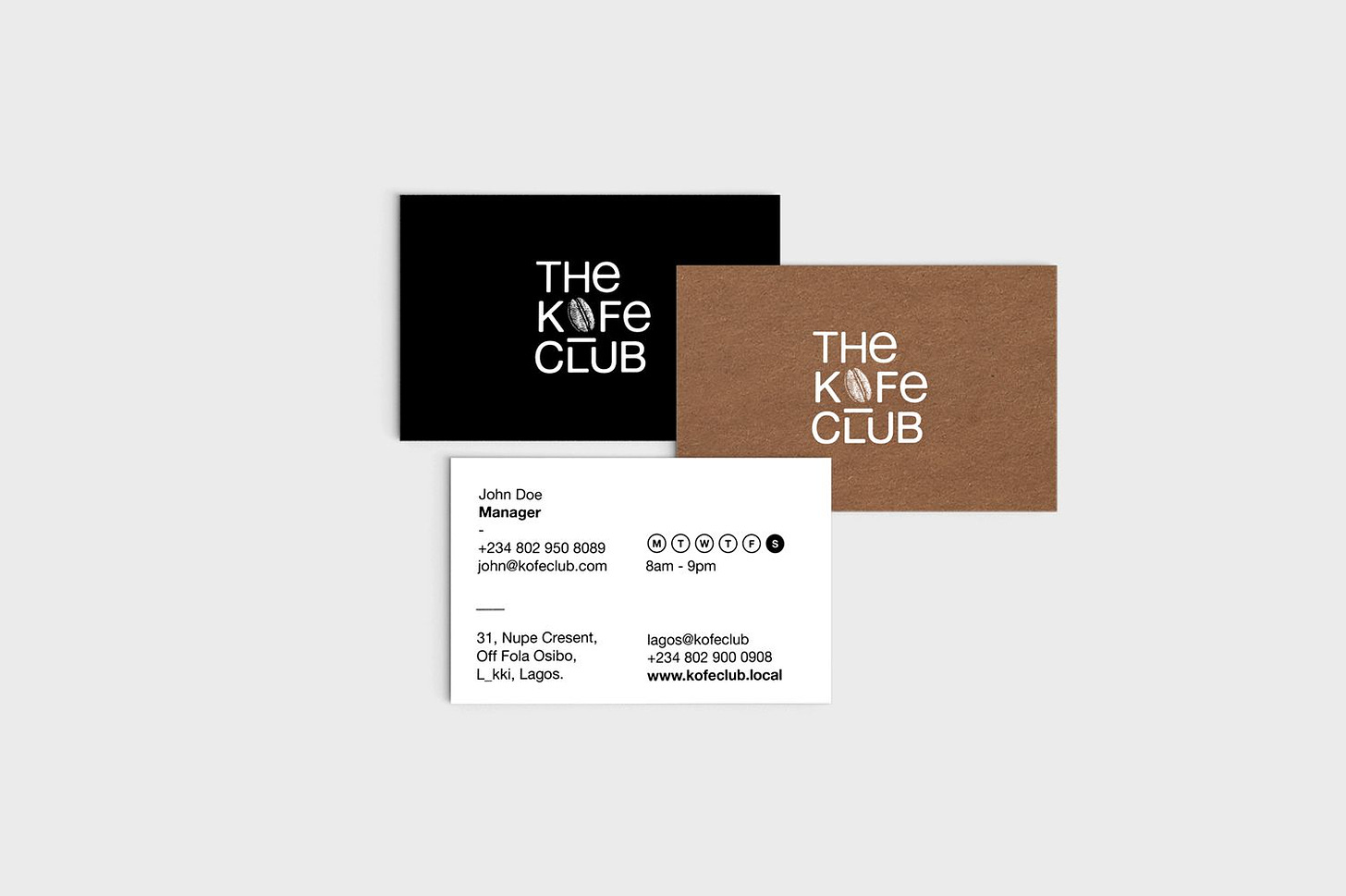 The Kofe Club Brand Identity (2017) | Credit: Dá Design Studio