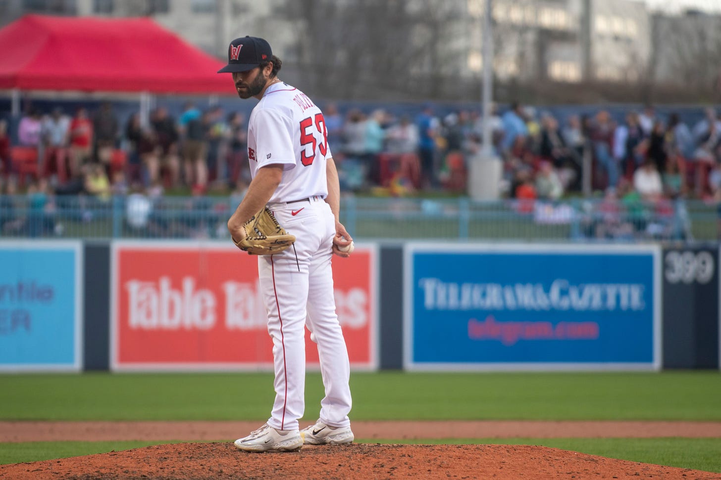 Andrew Politi vies for high-leverage innings in crowded WooSox bullpen -  masslive.com