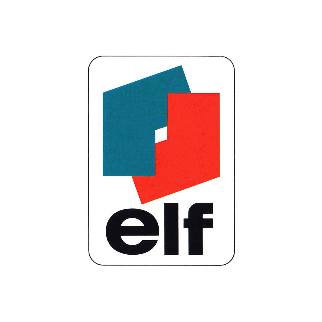 Elf logo, 1965, Jean-Marie Chourgnoz, Henry Chaney, Erich Brenzinger