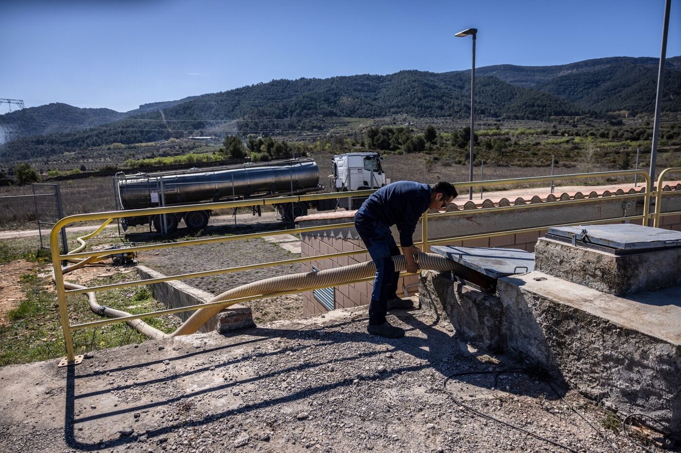 Water Supply Tankers as Catalonia Battles Drought