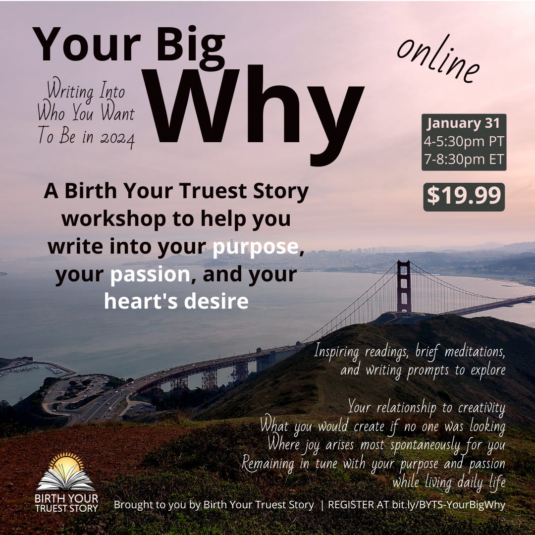 Your Big Why: Writing Into Who You Want To Be in 2024