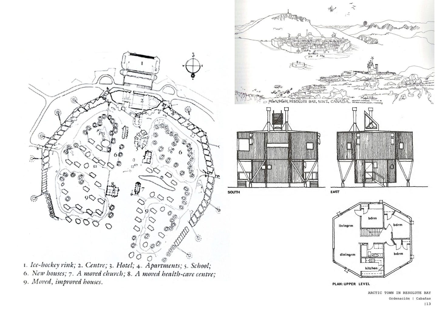 Resolute Bay Ralph Erskine 1970 Plan Section House