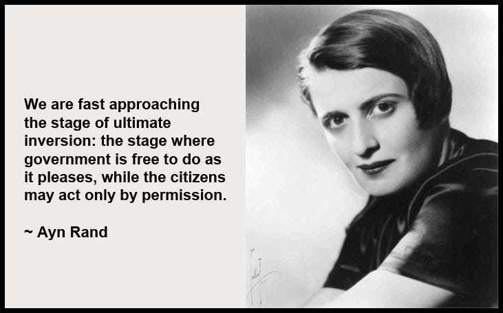 Ayn Rand Ultimate Inversion