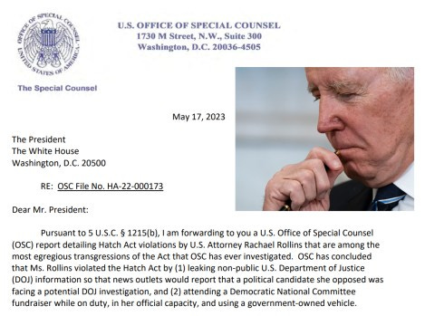 The report to President Biden on Rachael Rollins spells out ethical sins during her tenure. (Herald screengrab; AP file photo)