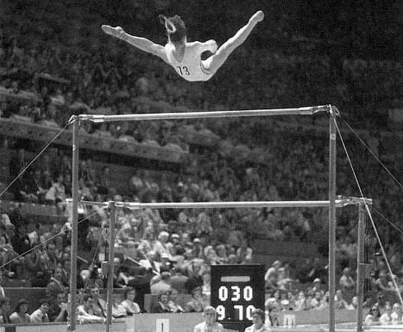 Nadia Comăneci at the 1976 Olympics