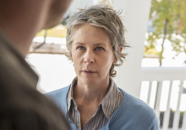 carol visiting child beating pete on walking dead spend 2015 images