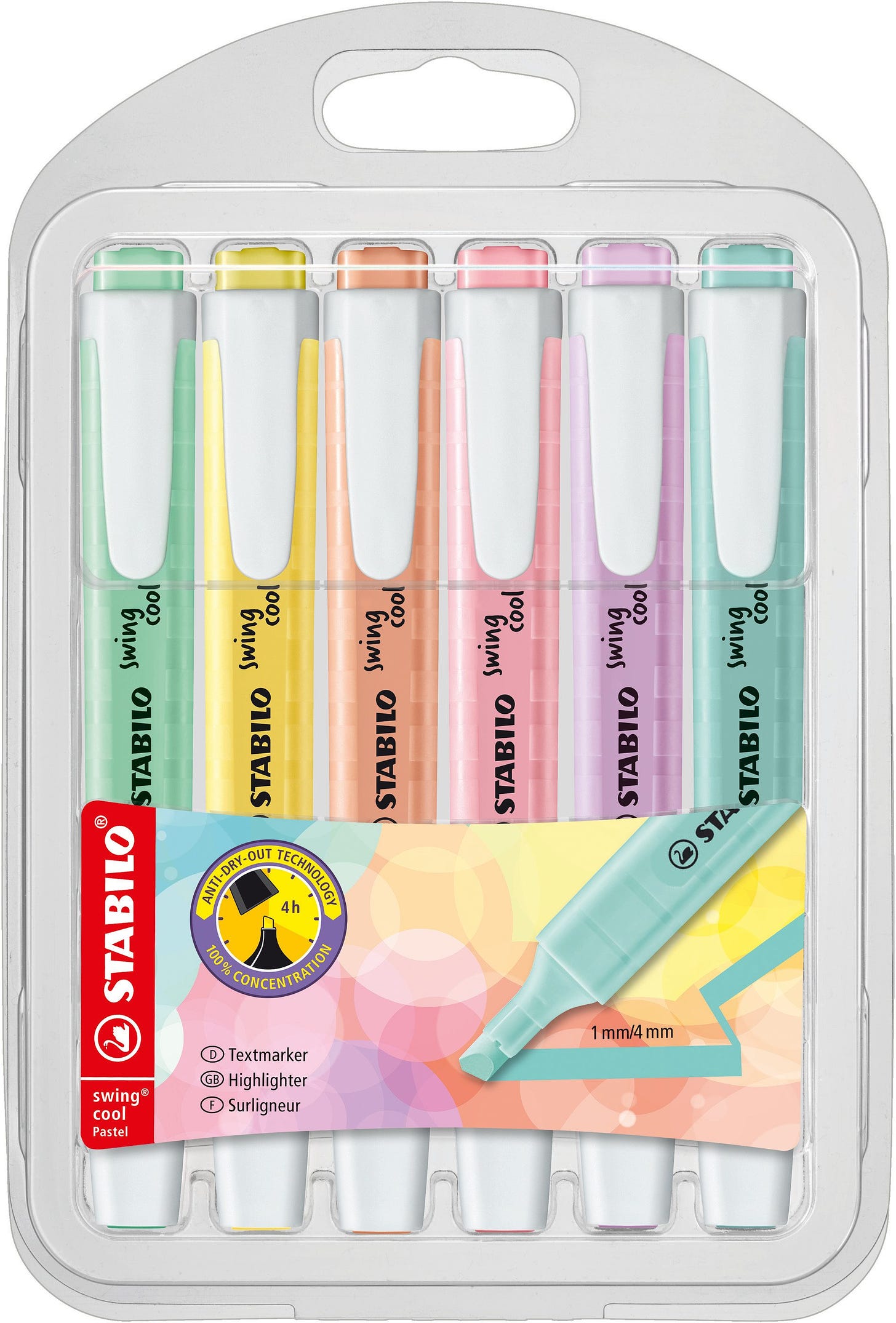 Textmarker STABILO swing cool Pastel