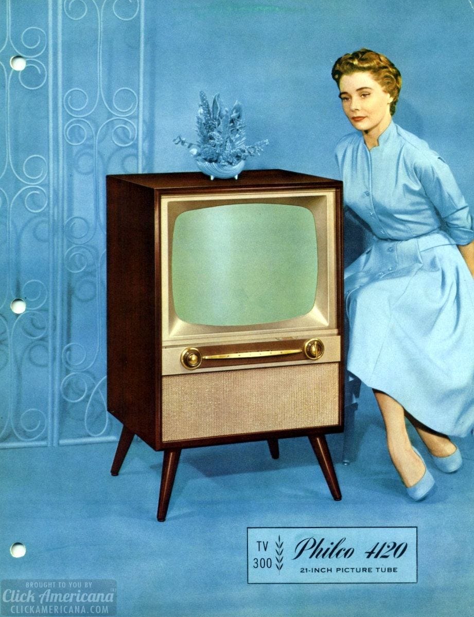 50 vintage television sets from the 1950s: Wonders of the world in black & white - Click Americana