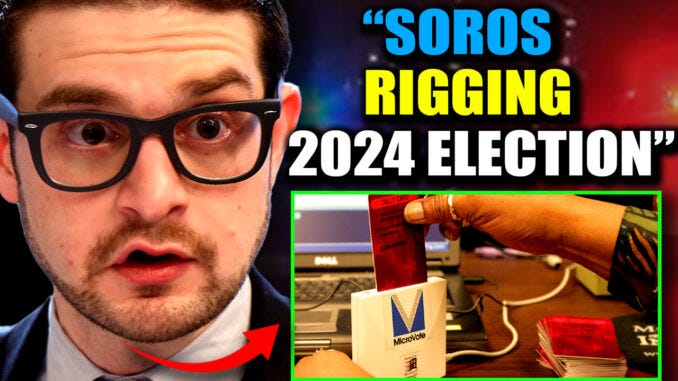 Alex Soros and the Open Society Foundation has secret back door access to 23,000 electronic voting machines in the United States according to a hacker who was shocked how easy it was to hack into the voting machines and program them to flip votes.