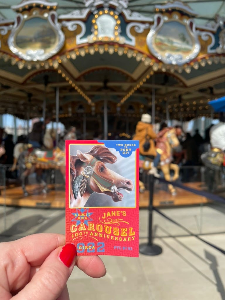 A ticket to ride Jane’s Carousel in Brooklyn.