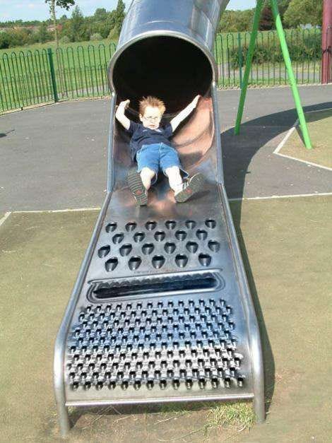 Cheese Grater Park Slides: Bizarre Playgrounds as Art? Really?
