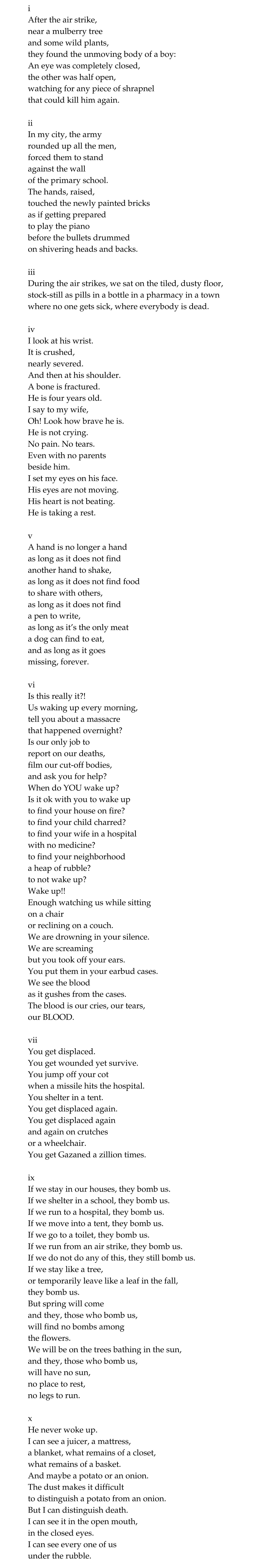 EXCLUSIVE An Original Poem From Acclaimed Palestinian Poet