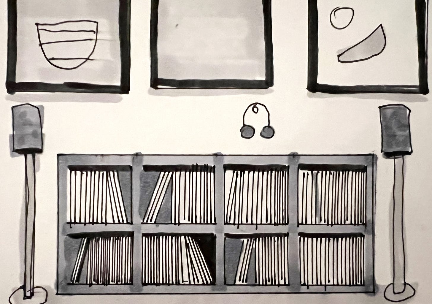 Drawing of record collection
