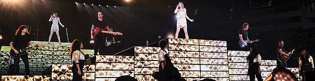 Taylor Swift performing at Eras Tour