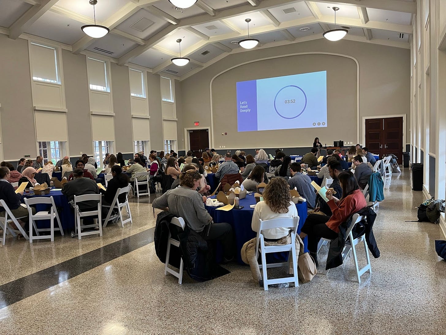 A crowd of 91 attendees at Betsy Barre's workshop on February 12.