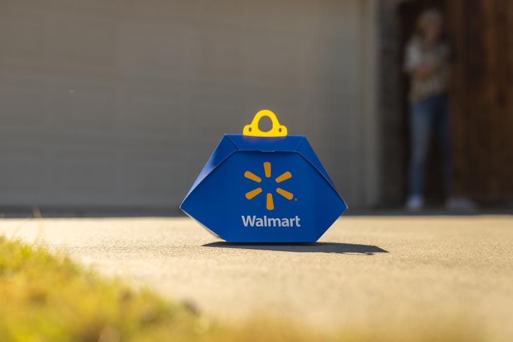 Walmart drone delivery package (Image: Wing)