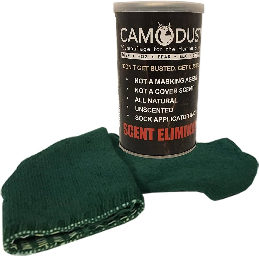 CAMODUST- The Scent Eliminator for Hunting - Human Scent Killer -For Deer,  Bear,& Hogs. A Powder for Hunters to Eliminate Odor, This is a Hunting ...