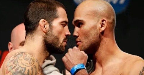 robbie lawler bulge with matt brown ufc mma 2014 images