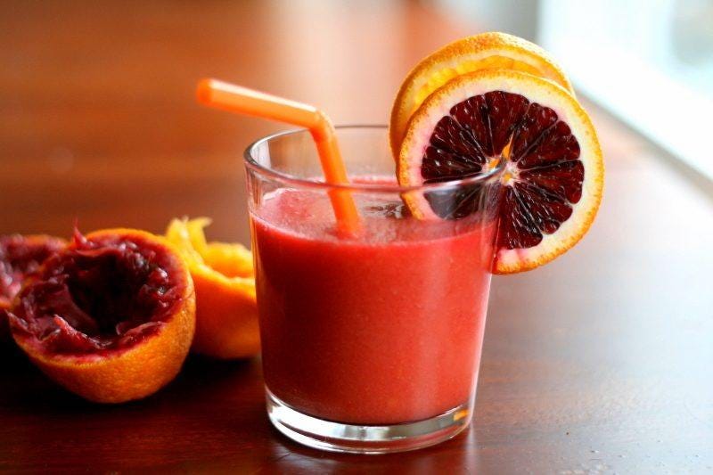 blood of dracula smoothie orange cherry halloween healthy