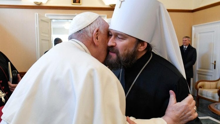 Pope Francis meets with Metropolitan Hilarion in Budapest; 