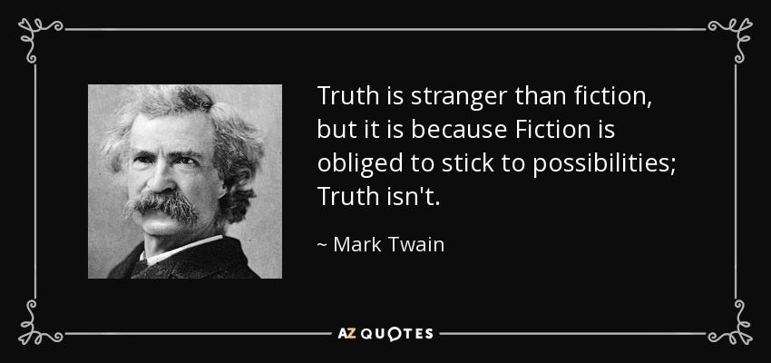TOP 25 STRANGER THAN FICTION QUOTES | A-Z Quotes