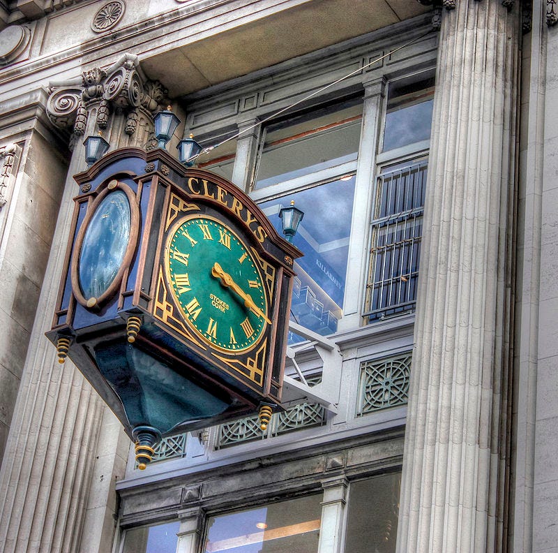 The Clerys clock in 2012