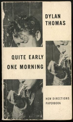 Vintage DYLAN THOMAS “QUITE EARLY ONE MORNING” 1960 2nd Stories & Essays  Poetry | eBay