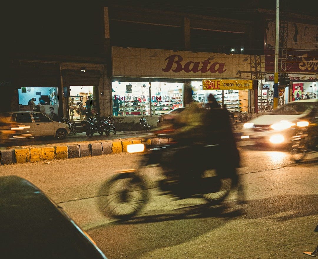 a person riding a motorcycle