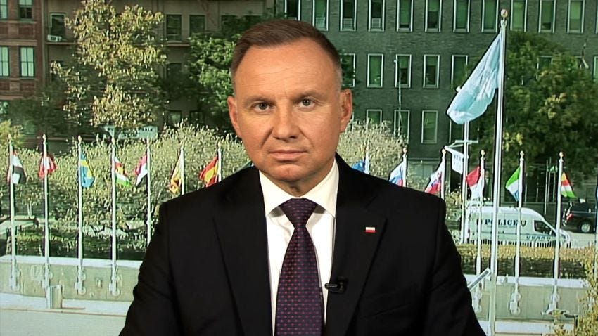 Polish President Duda: Defeating Russia in Ukraine war is the only  'guarantee of peace' | CNN