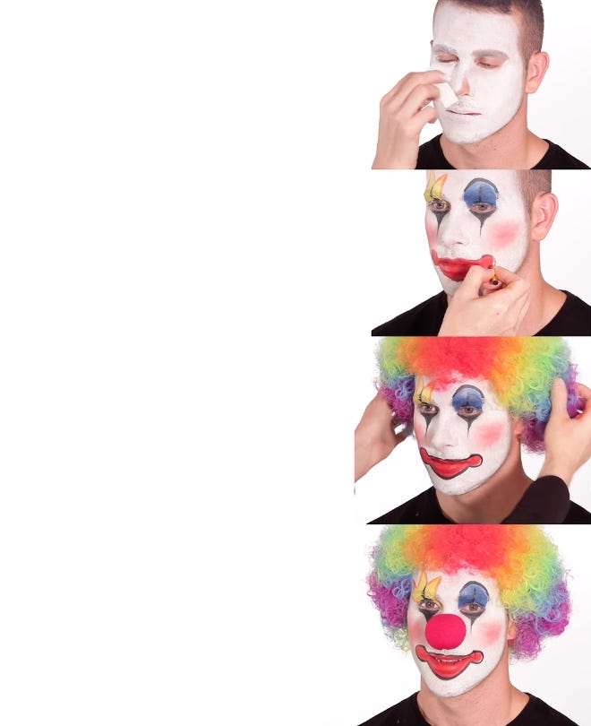 Putting on Clown Makeup - Meming Wiki