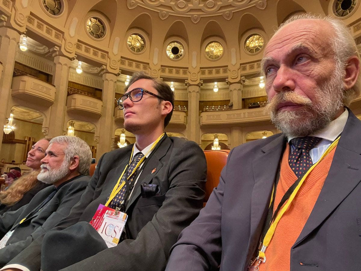 Andrea M. G. G. Stramezzi on X: "International Crisis Summit 4, Bucharest,  Romania's Parliament, In first row, from left to right, Jill Malone, Robert  Malone, Peter Stramezzi, Andrea Stramezzi https://t.co/f6KeP7ziBC" / X