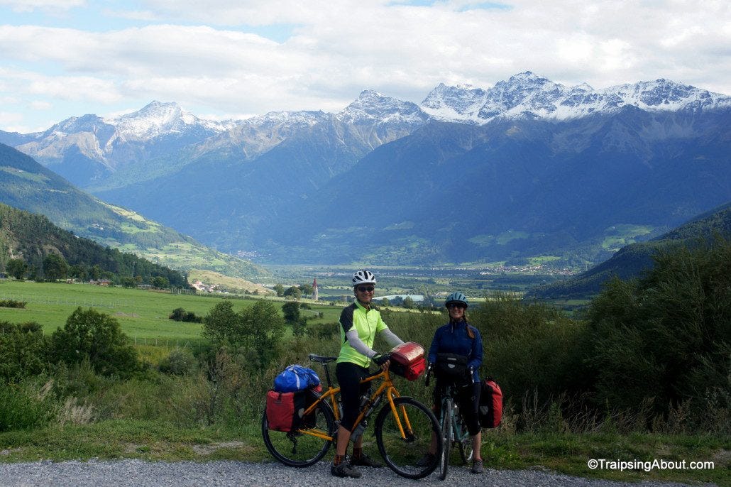 Heading up to the top of Reschenpass in NE Italy.