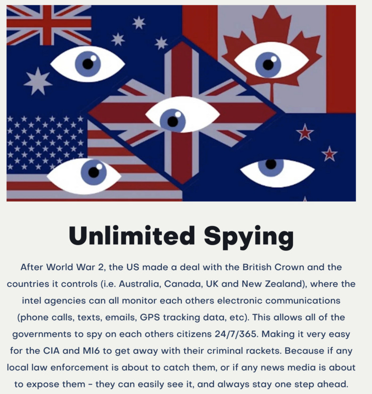 The Five Eyes intelligence network allows intelligence agencies to circumvent restrictions against spying on their own citizens--including journalists--by outsourcing the work to foreign intelligence agencies