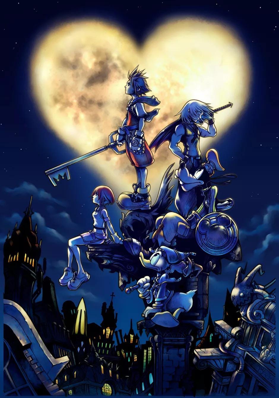 Nomura Art appreciation: Day 1. “Kingdom Hearts 1 cover art ...