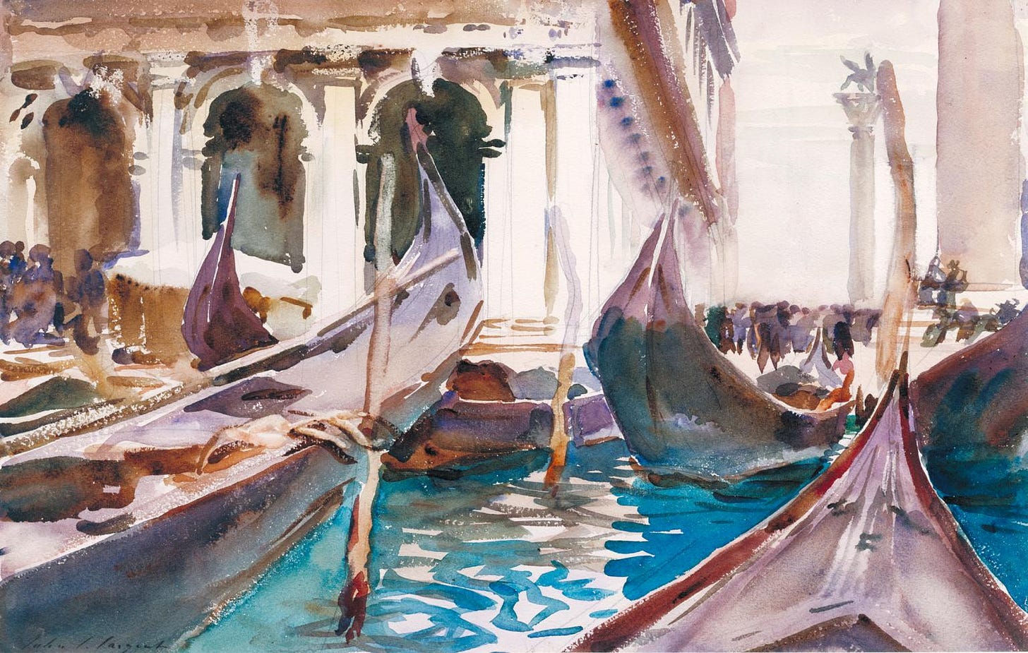 The Piazzetta, Venice', John Singer Sargent, c.1904 | Tate