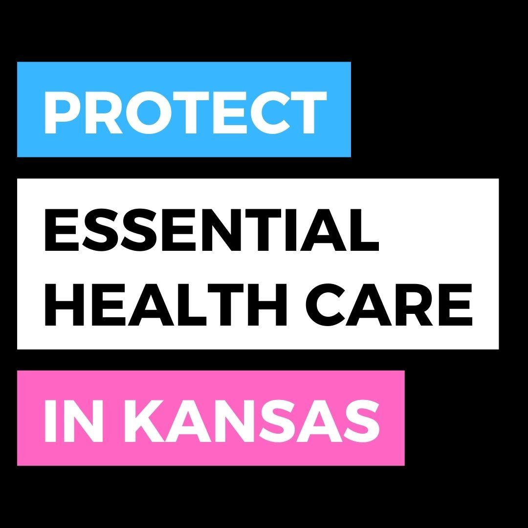 May be an image of text that says 'PROTECT ESSENTIAL HEALTH CARE IN KANSAS'