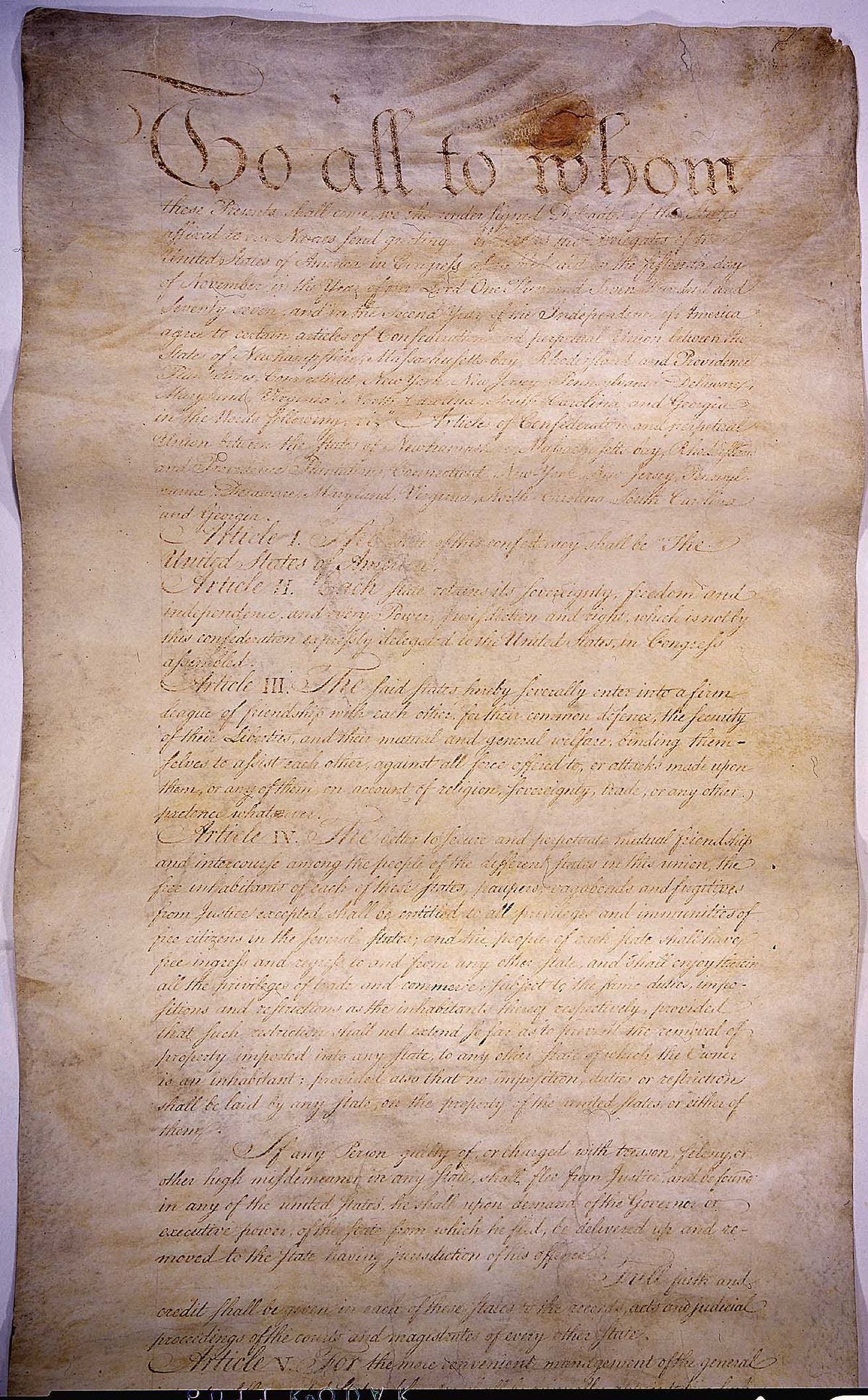 Articles of Confederation - Wikipedia