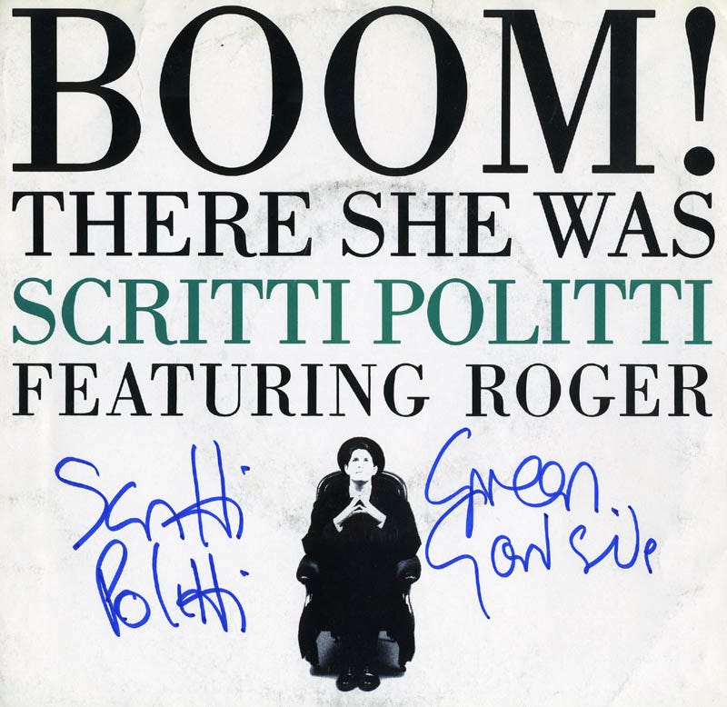 Scritti Politti (Green Gartside) - Record Album Sleeve Signed |  HistoryForSale Item 100114