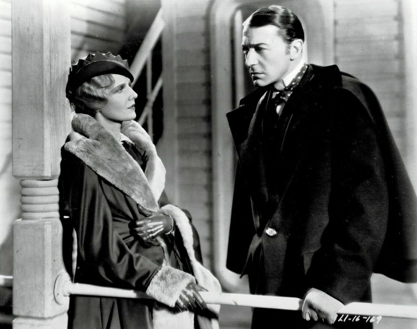 Ann Harding and Clive Brook in a scene from East Lynne