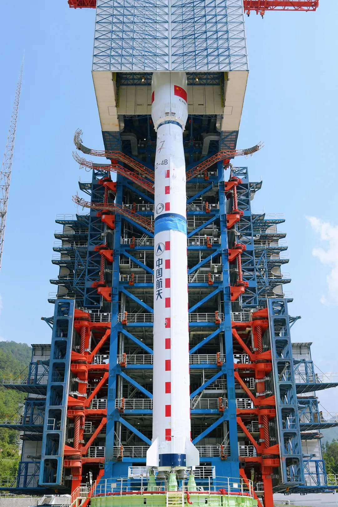 The Long March 4B on the launchpad prior to launch on September 3rd 2024.