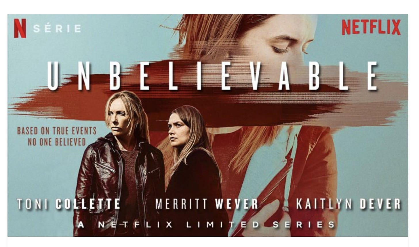 Review of Netflix Series - Unbelievable - Jerri Williams
