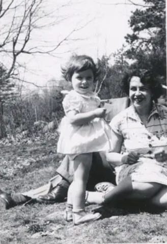 Mother and toddler in 1951