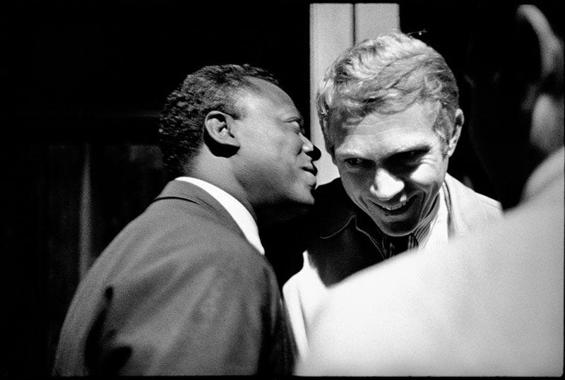 Miles Davis in Conversation with Steve McQueen Backstage, Monterey Jazz  Festival, 1963 | San Francisco Art Exchange