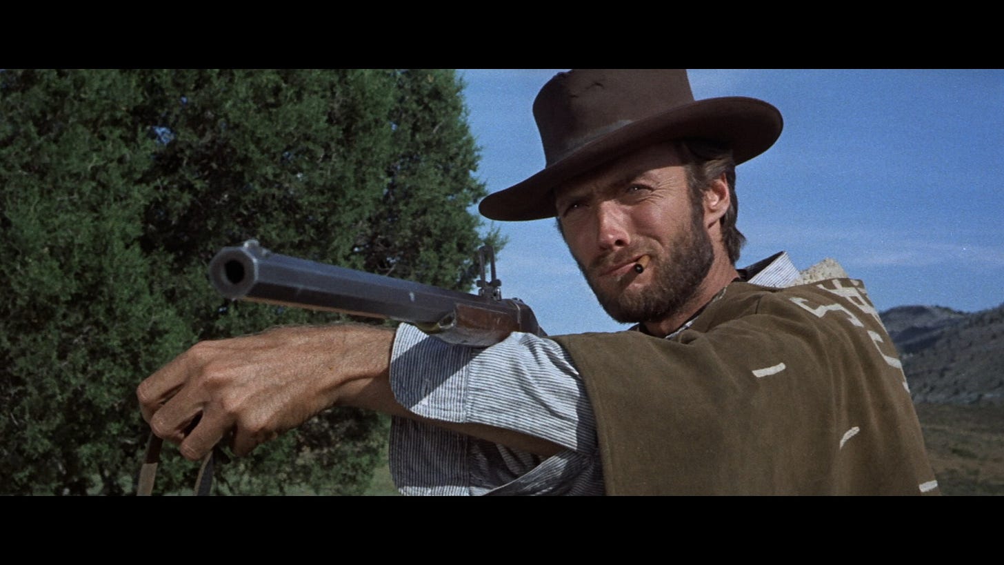 Eli Wallach and Clint Eastwood and The Good, The Bad and The Ugly